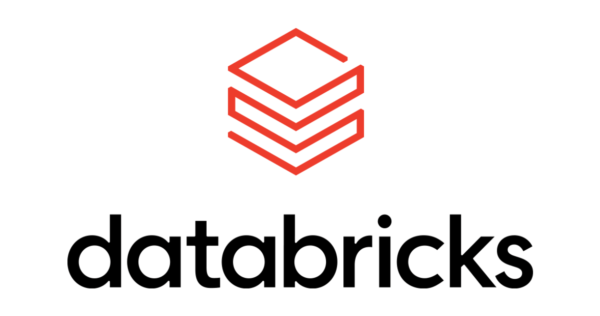 Databricks-logo met een rood gestapeld ruitvormig pictogram boven het zwarte woordmerk ‘databricks’ in kleine letters.