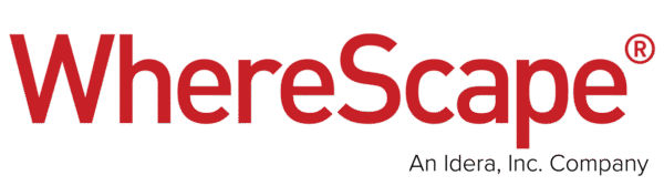 Rood WhereScape-logo met het ®-symbool.